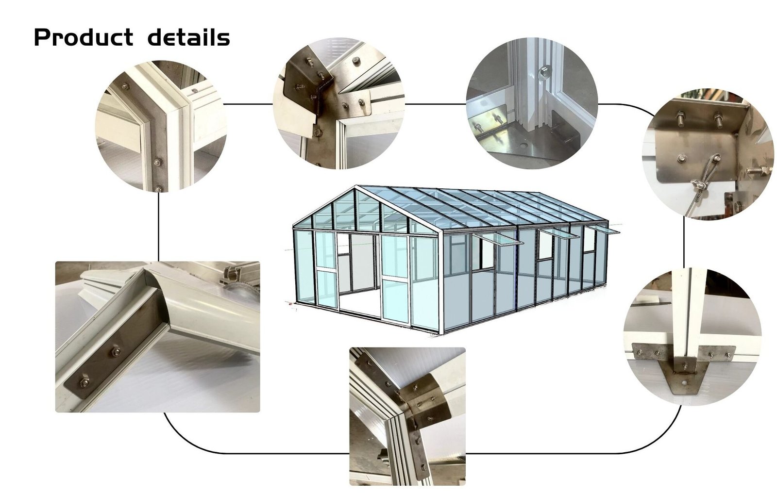 Graphic header for the Product Details section with a call-to-action button labeled "Inquire"